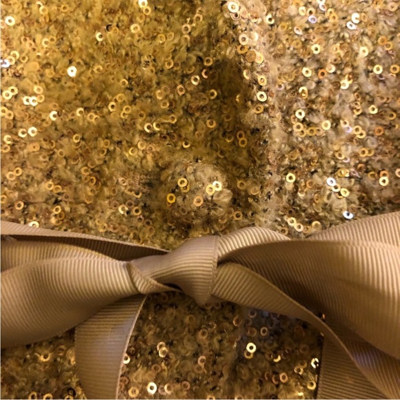 Robbi & Nikki Gold Boucle Sequin Blazer, size M - Picture 6 of 7